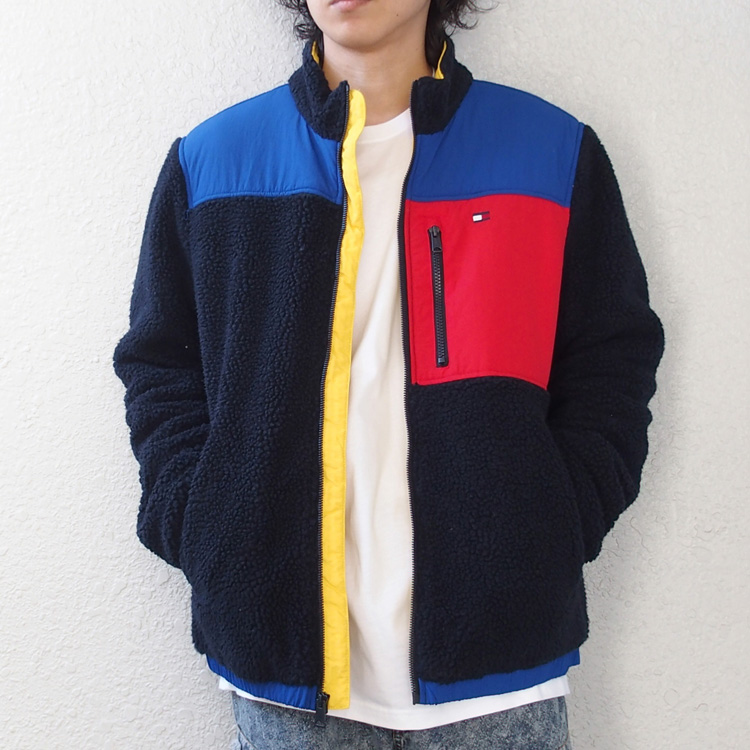 【M】 トミーヒルフィガー シェルパ フリース ボアジャケット TOMMY HILFIGER（トミー・ヒルフィガー） ボア フリース ジャケット