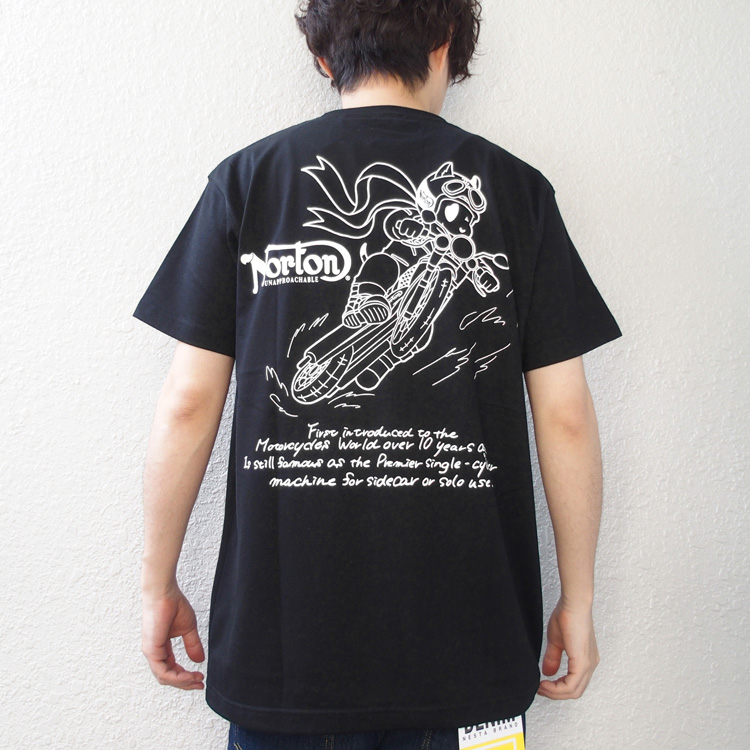 ノートン NORTON Tシャツ 半袖 JAPAN加工 ドライ アクション ドッグ