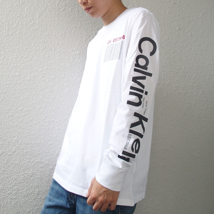Calvin Klein メンズ長袖Tシャツ、カットソーの商品一覧｜Tシャツ 