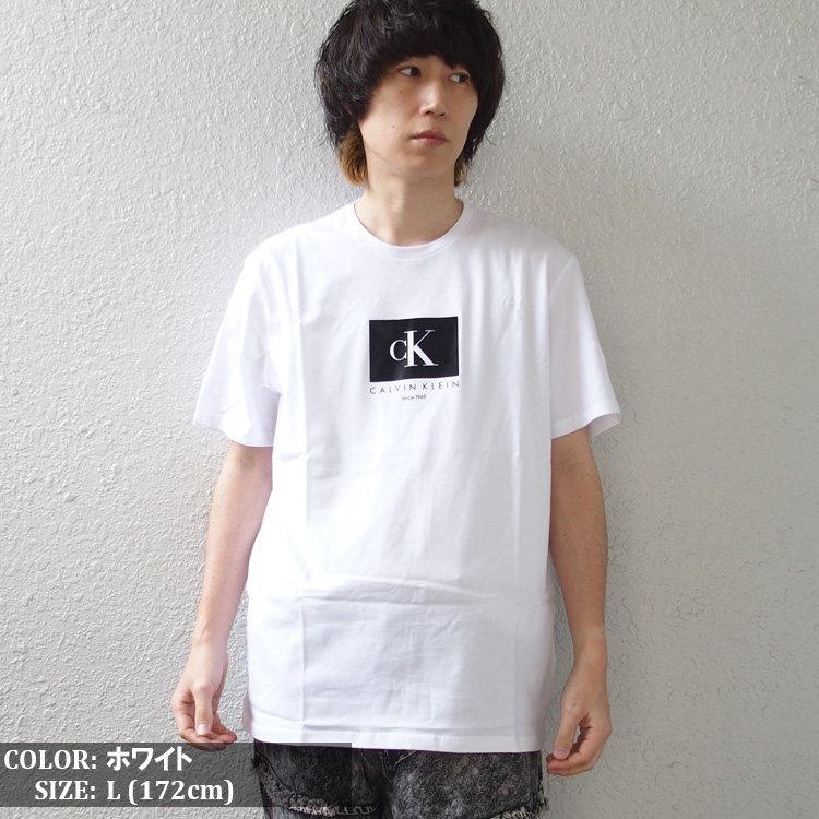 新作大人気☆   カルバン☆お洒落ショット Tシャツ Calvin Klein tシャツ Klein/カルバンクライン SS HERO MONOLOGO