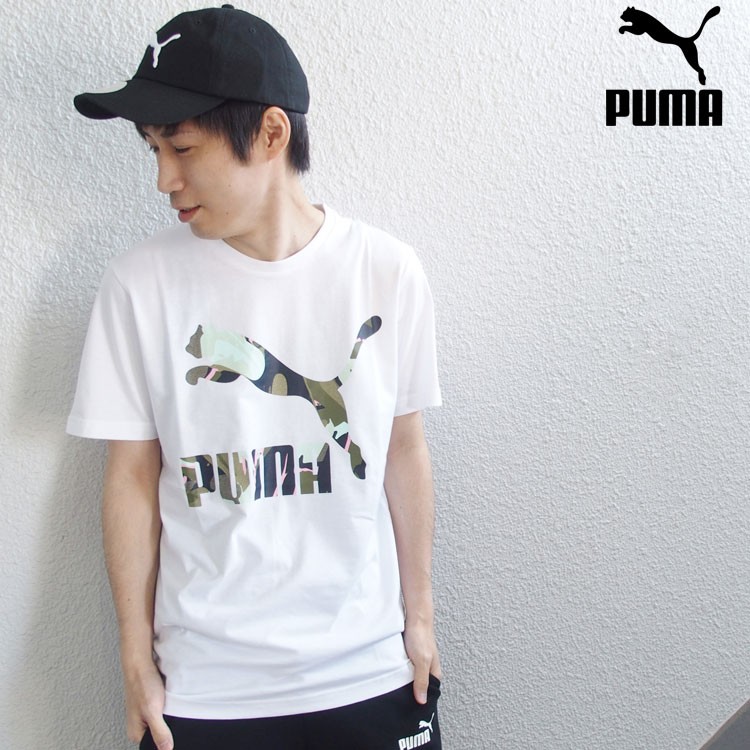 PUMA プーマ Tシャツ 半袖 CLASSICS ロゴ SS Tシャツ メンズ 大きいサイズ対応 トップス 迷彩柄  :579070:hiphopdope 通販 