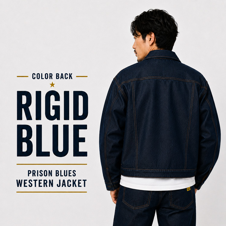 PRISON BLUES デニムジャケット USA製 PRISON BLUES（プリズンブルース） デニムジャケット WESTERN JACKET