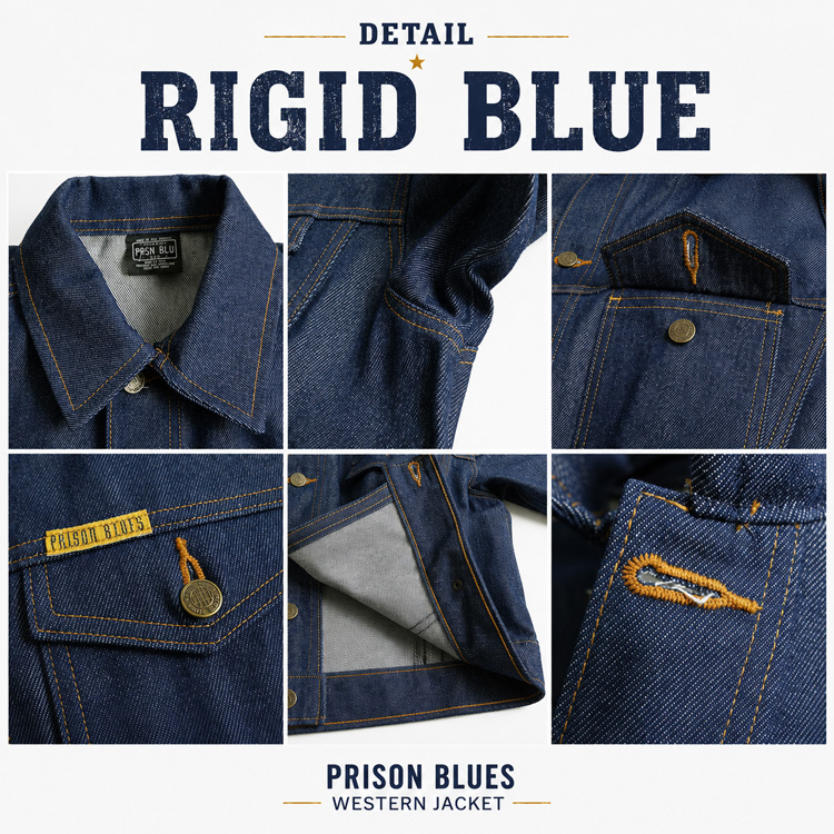 PRISON BLUES（プリズンブルース） デニムジャケット WESTERN JACKET