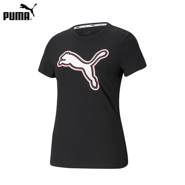 PUMA Tシャツ レディース SUMMER STRIPES グラフィック プーマ 半袖 Tシャツ ...