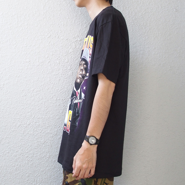 boohoo MAN★半袖 Tシャツ★ノトーリアス・B.I.G. ビギー★黒★ the notorious BIG ビギー 半袖Tシャツ ラップT ブラック