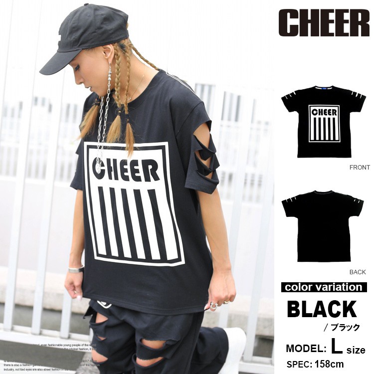 CHEER チアー Tシャツ 半袖 ビッグTシャツ トップス レディース 大きめ 