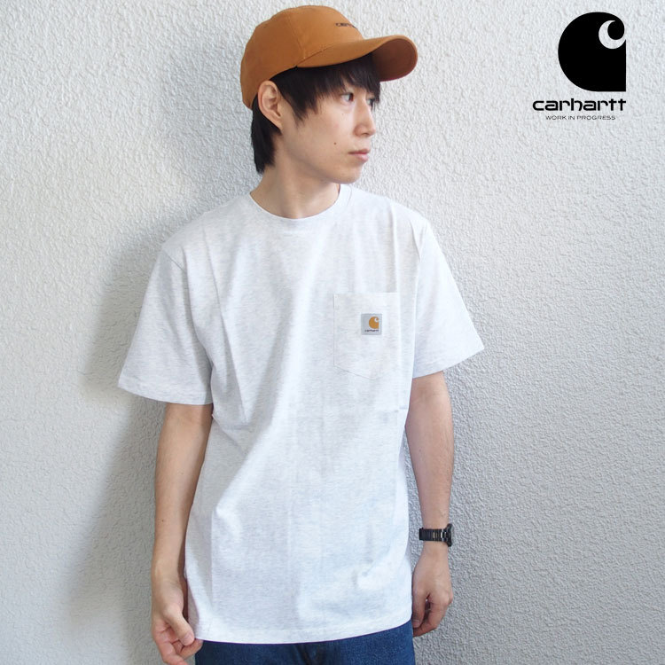 カーハート WIP メンズ 半袖Tシャツ I028991 22VXX Carhartt カーハート Tシャツ メンズ ホワイト 半袖 WIP
