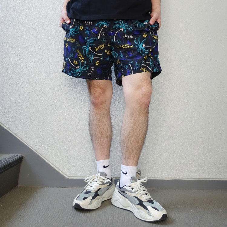 Carhartt WIP カーハート ショートパンツ メンズ 水陸両用 総柄 ワークイン プログレス Drift Swim Trunks EUモデル 2022 新作