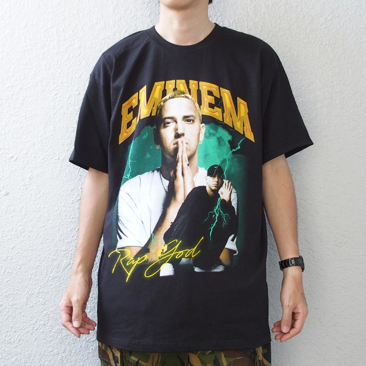 希少 EMINEM Tシャツ ブラック サイズL エミネム ヒップホップ
