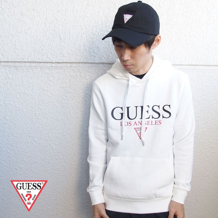 激レア GUESS ゲス パーカー スウェット プルオーバー LA TRIANGLE HOODIE ...