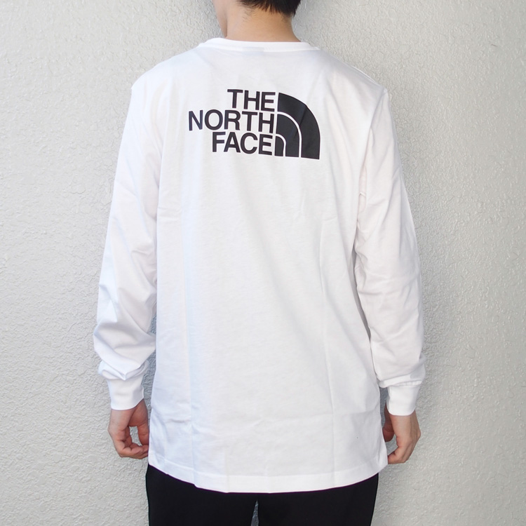 ホワイト ノースフェイス 白色 ロンt トップス Lサイズ THE NORTH FACE ノースフェイス Tシャツ 長袖 ロンT L/S EASY