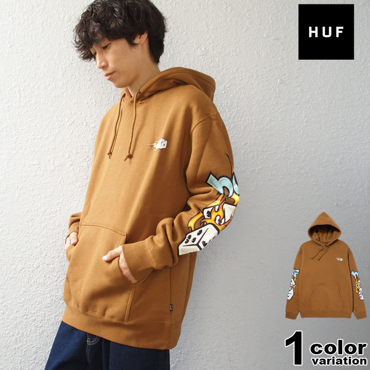 HUF ハフ パーカー スウェット プルオーバー 長袖 メンズ DICEY P/O