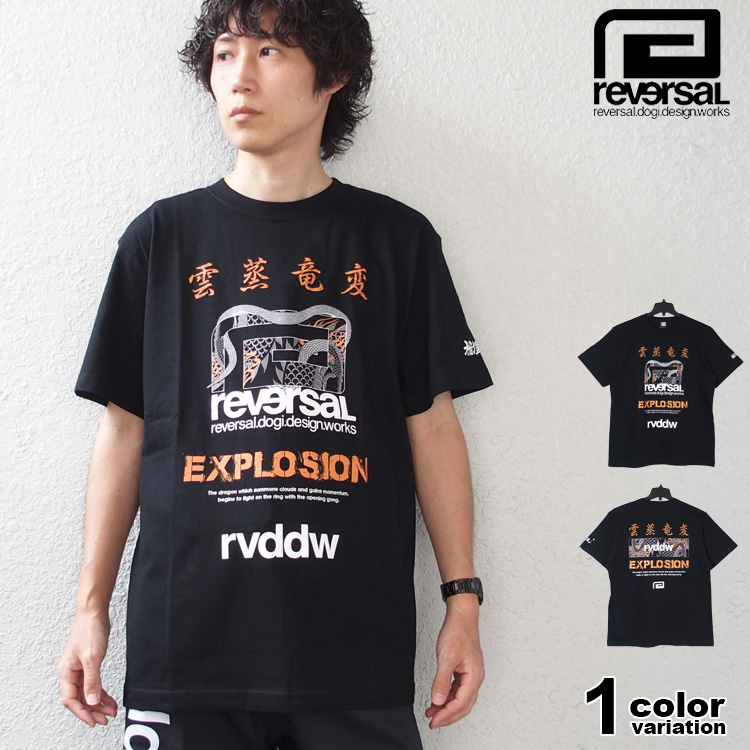 リバーサル Tシャツ reversal Tシャツ 半袖 rvddw × 秋葉太樹 雲蒸竜変 BIG MARK TEE メンズ トップス