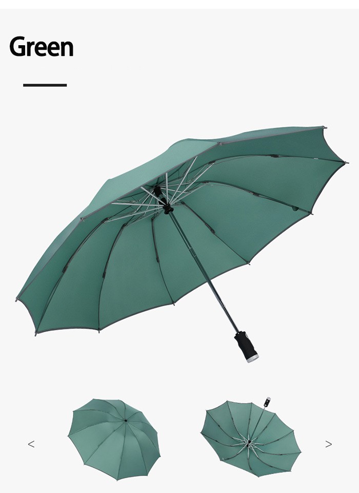 傘 折りたたみ傘 逆さ傘 LEDラート付き 逆向き 晴雨兼用 自動開閉 シンプル ビジネス 紳士用 ...