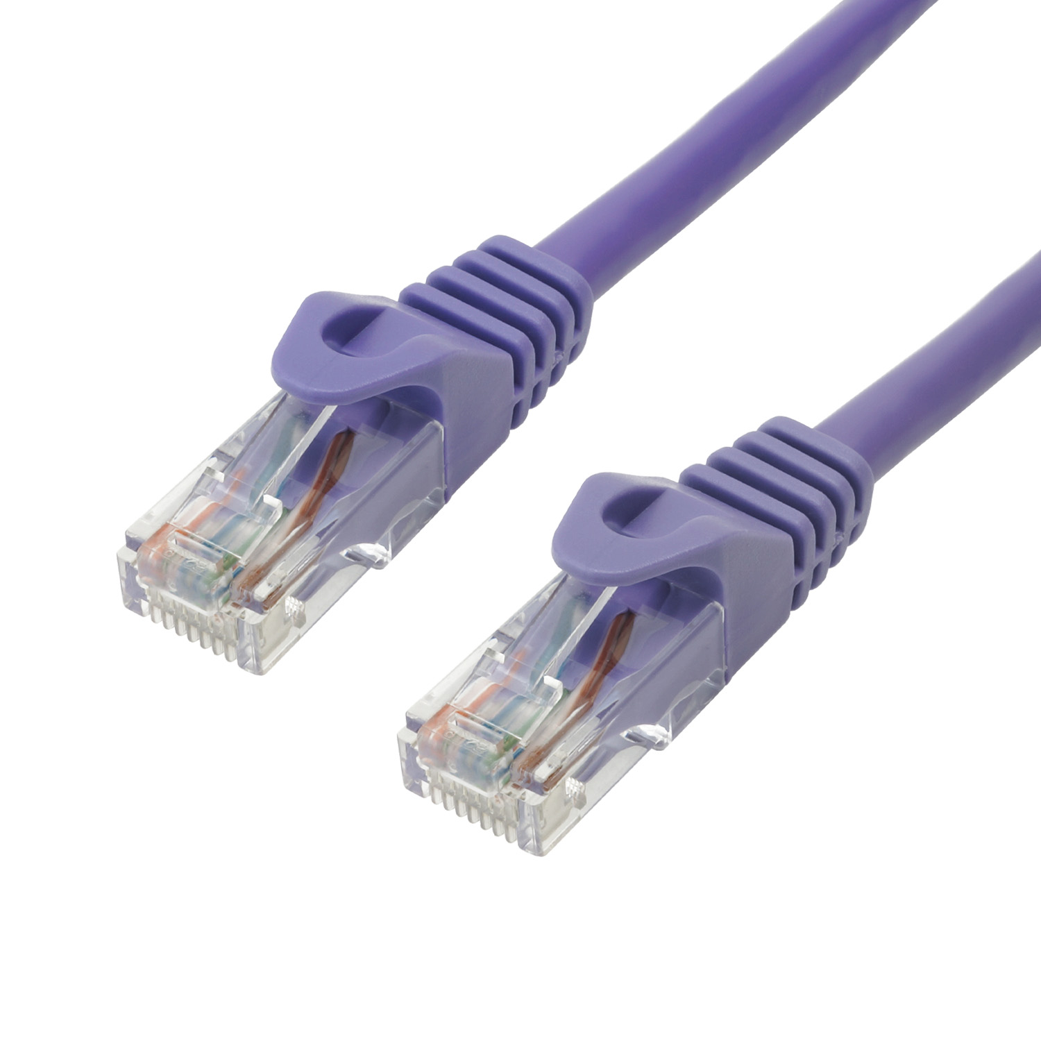 LANケーブル 0.5m CAT6A 10Gbps対応 パープル/ブラック/ホワイト ツメ