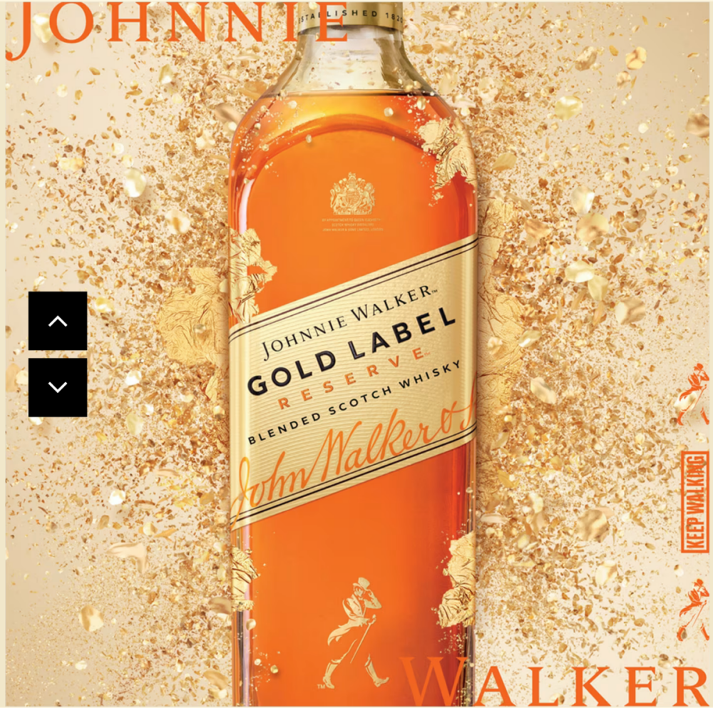ジョニーウォーカー ゴール ボトル1L Johnie Walker Gold 1 Liter Bottle - Tapatio Mexican Grill