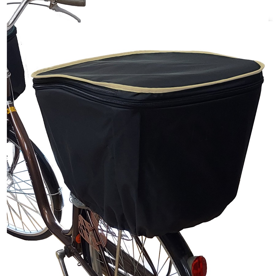自転車 カゴカバー 後ろ用 27リットル 2段式 HIRO(ヒロ) 日本製 強撥水