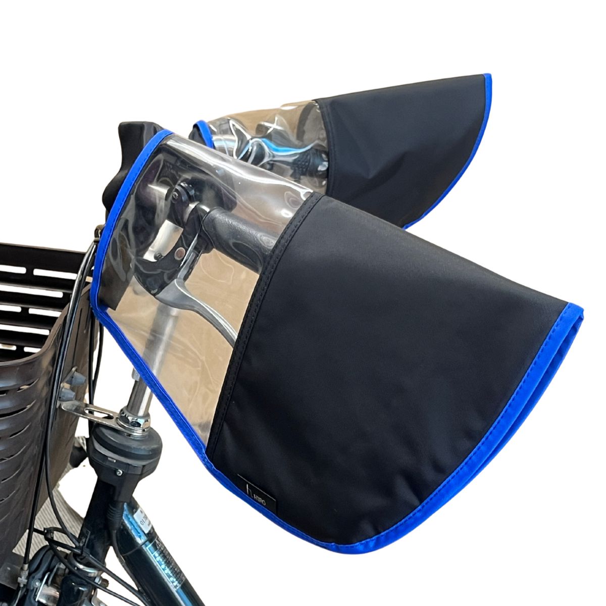 自転車 ハンドルカバー 裏起毛 ボア  撥水 防寒 防風 冬向け 簡単取り付け 電動自転車対応 ブラック hiro ヒロ 日本製  おしゃれ |  | 04