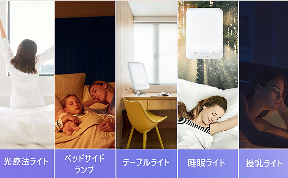 高照度 10000 lux @25cm 光療法 ライト 体内時計がリセット 光