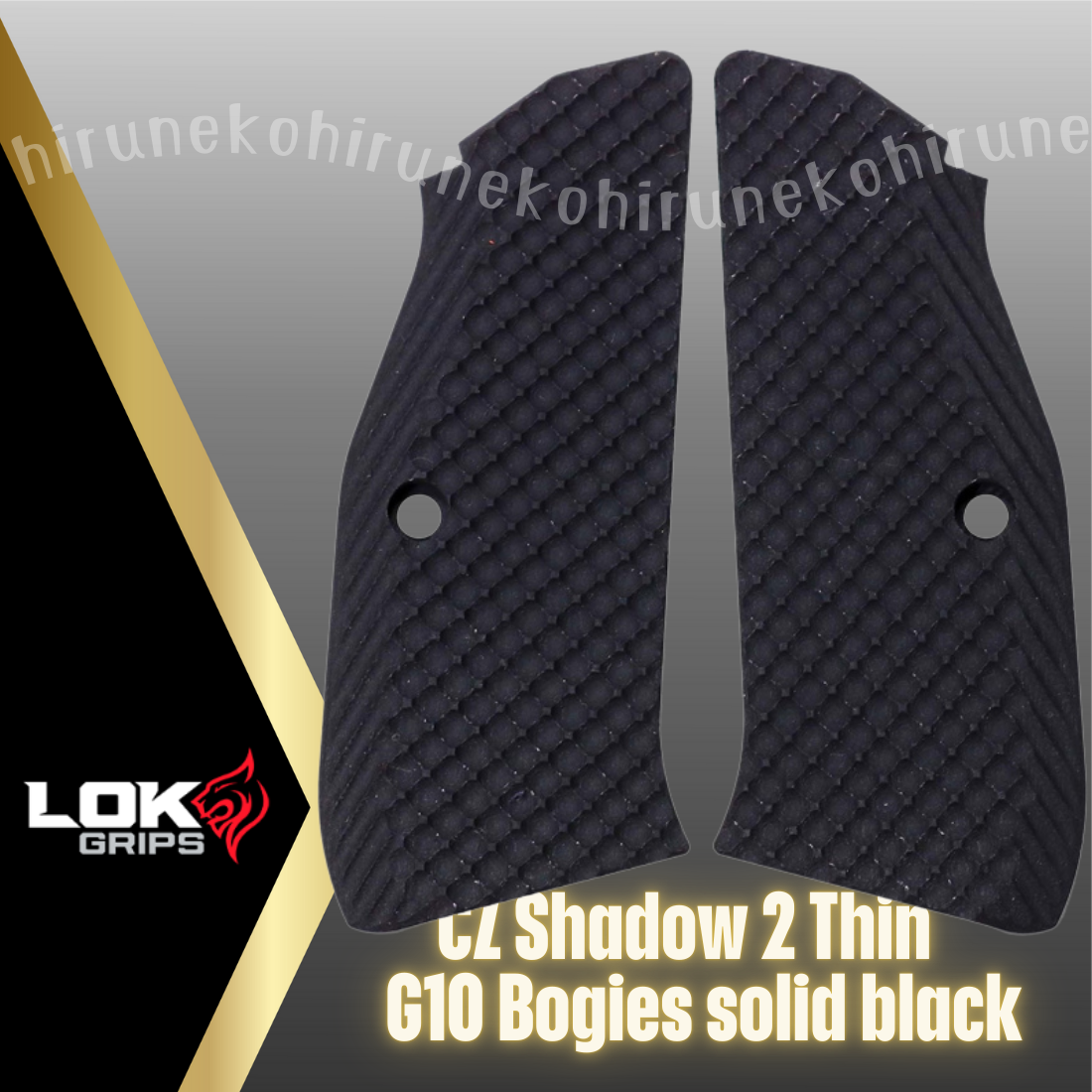 LOKGRIPS Shadow2 Thin G10 Bogies CZ Shadow 2 LK-SH2-TBG-01 LK-SH2