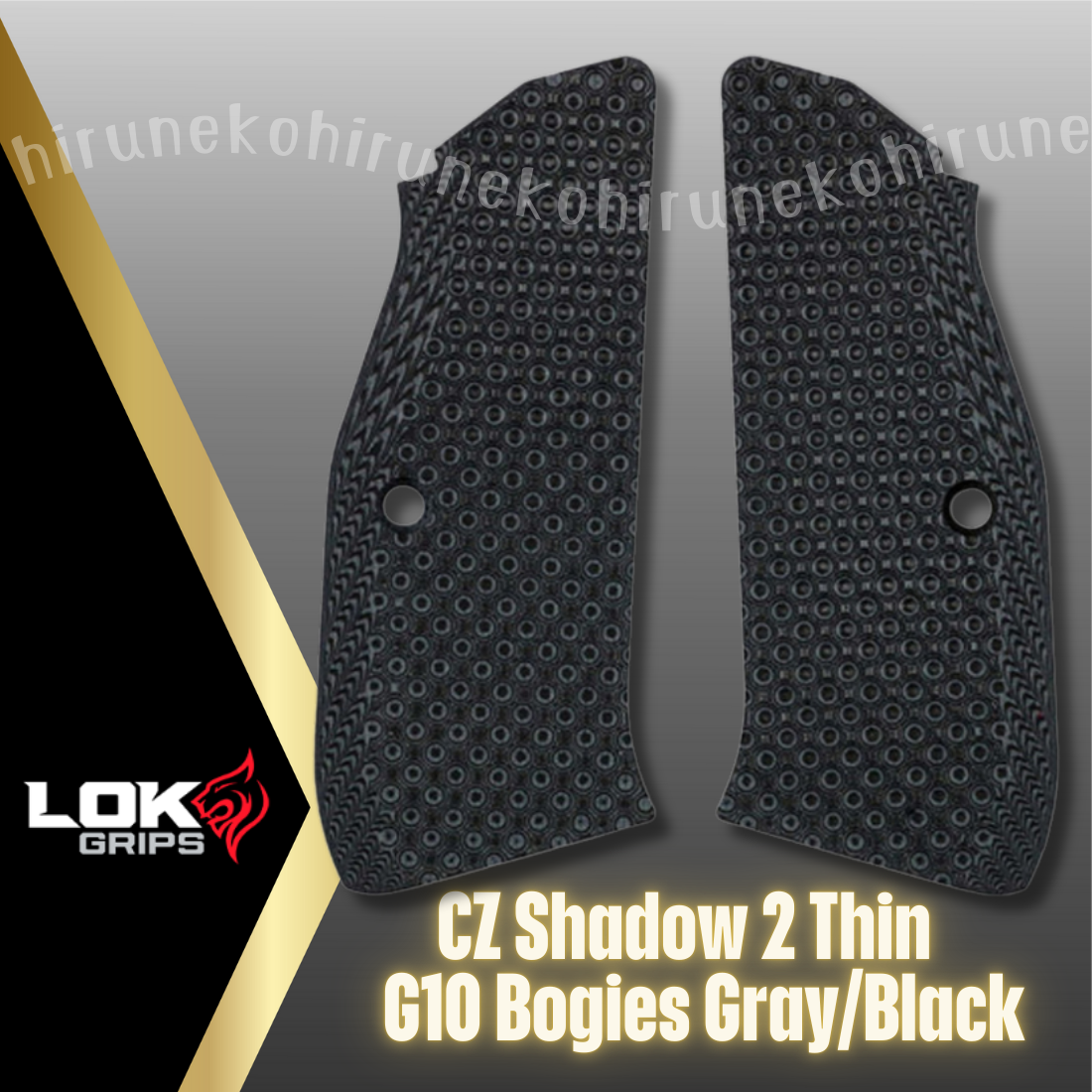 LOKGRIPS Shadow2 Thin G10 Bogies CZ Shadow 2 LK-SH2-TBG-01 LK-SH2