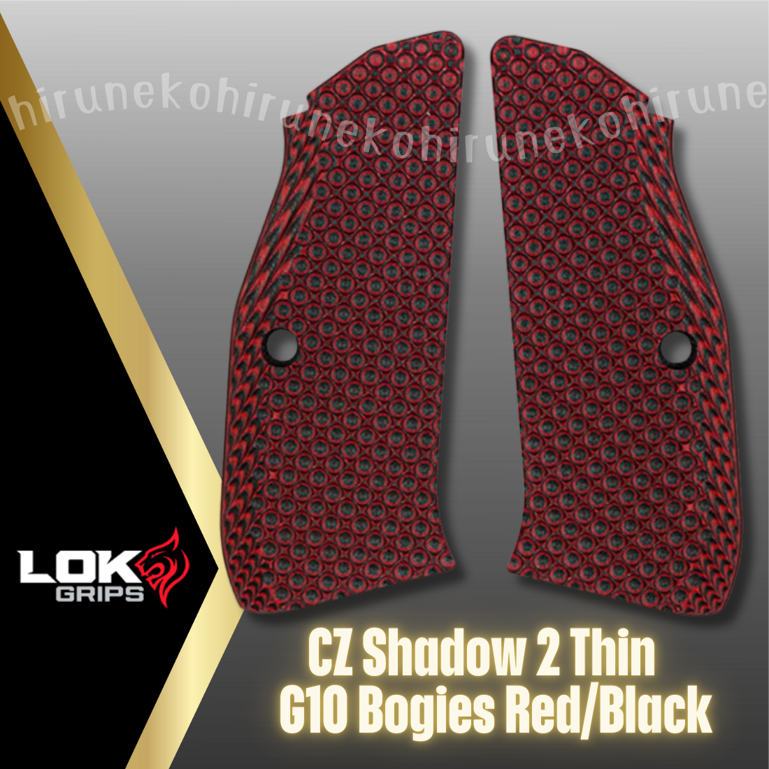 LOKGRIPS Shadow2 Thin G10 Bogies CZ Shadow 2 LK-SH2-TBG-01 LK-SH2