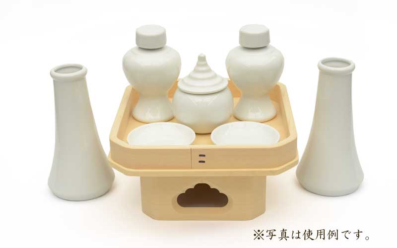 神具　榊立て　白　3.0寸