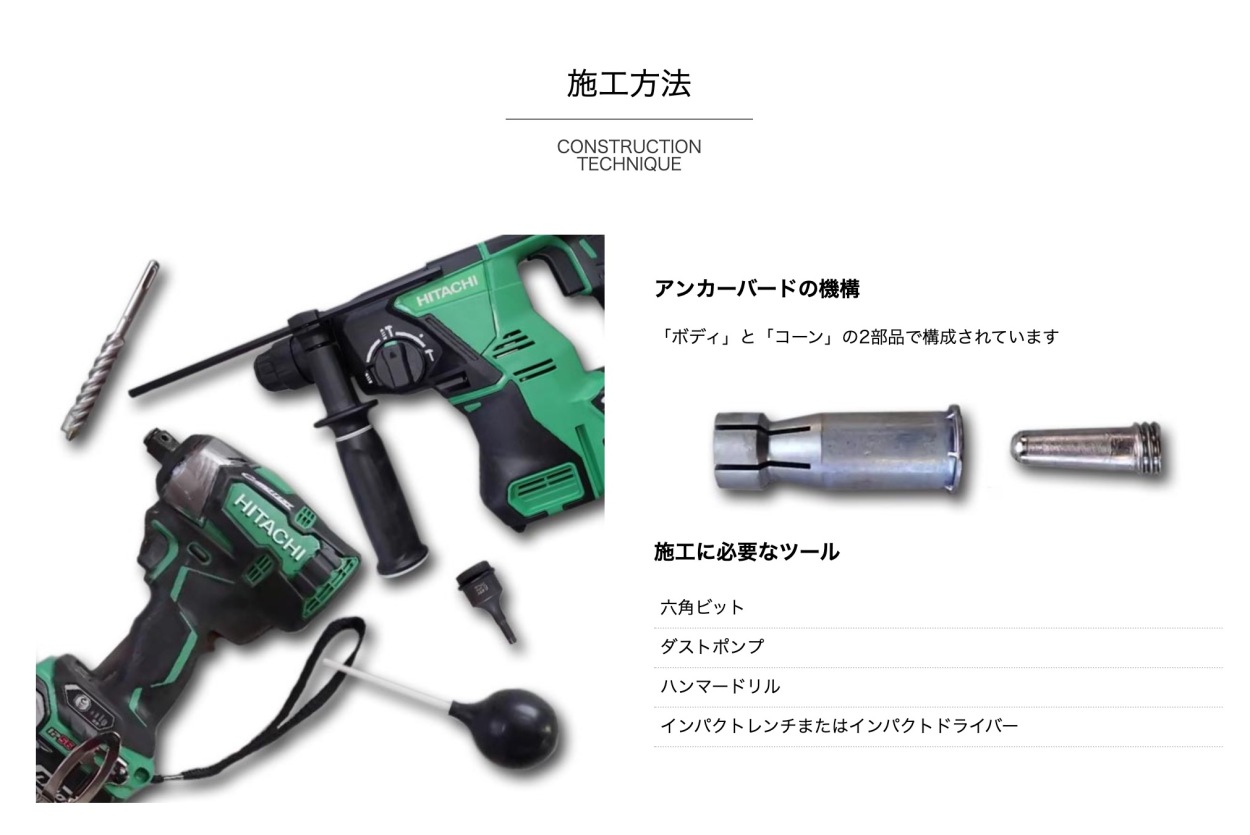 アンカーバード AB-1252 脱着トルク式アンカー 25個入 : ヒットネット