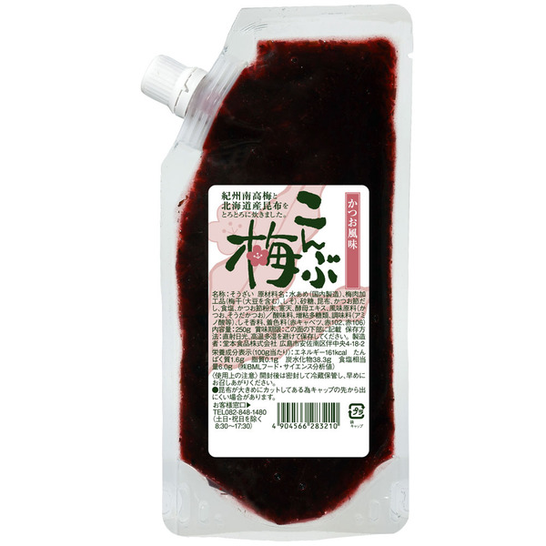 佃煮 海苔 わかめ 梅 のり 海苔佃煮 佃煮 つくだ煮 佃煮昆布 うめ つくだ煮 佃煮昆布 青のり若布入り こんぶ梅 250g  (D) | 堂本食品 | 02