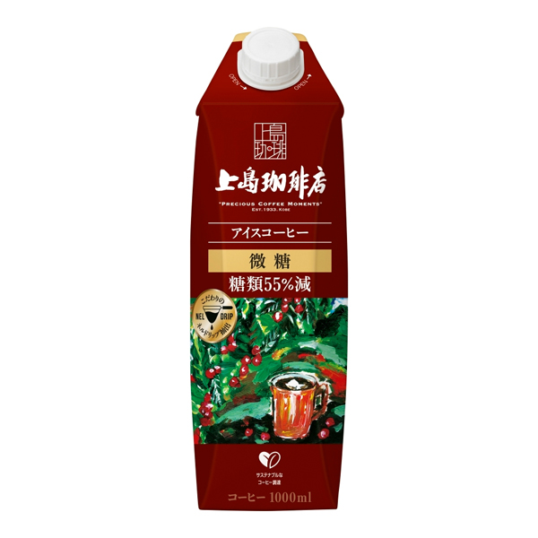 UCC コーヒー 紙パック 大容量 上島珈琲店 アイスコーヒー 1000ml×24本