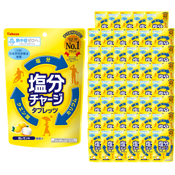 48個)飴 塩分補給 タブレット 塩分チャージ タブレッツ カバヤ食品