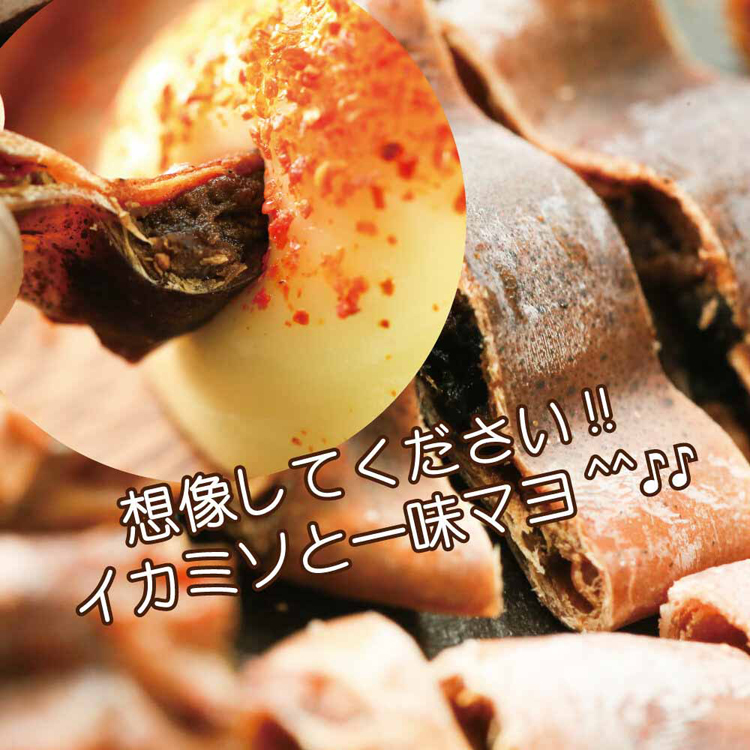 国産イカ珍味つまみ肴無添加丸干し炙りワタイカワタ丸干しいかおつまみ珍味85gTokka 