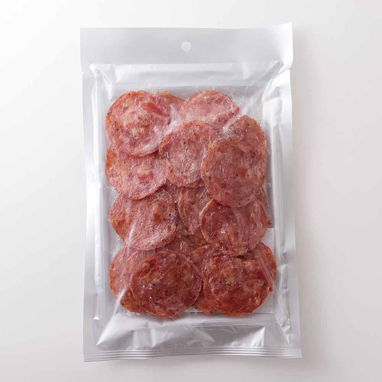 鶏ももチキンジャーキーサラミスパイシーおつまみお酒タンパク質ジューシーお徳用【お徳用】鶏ももジャーキー120g楯岡ハム 