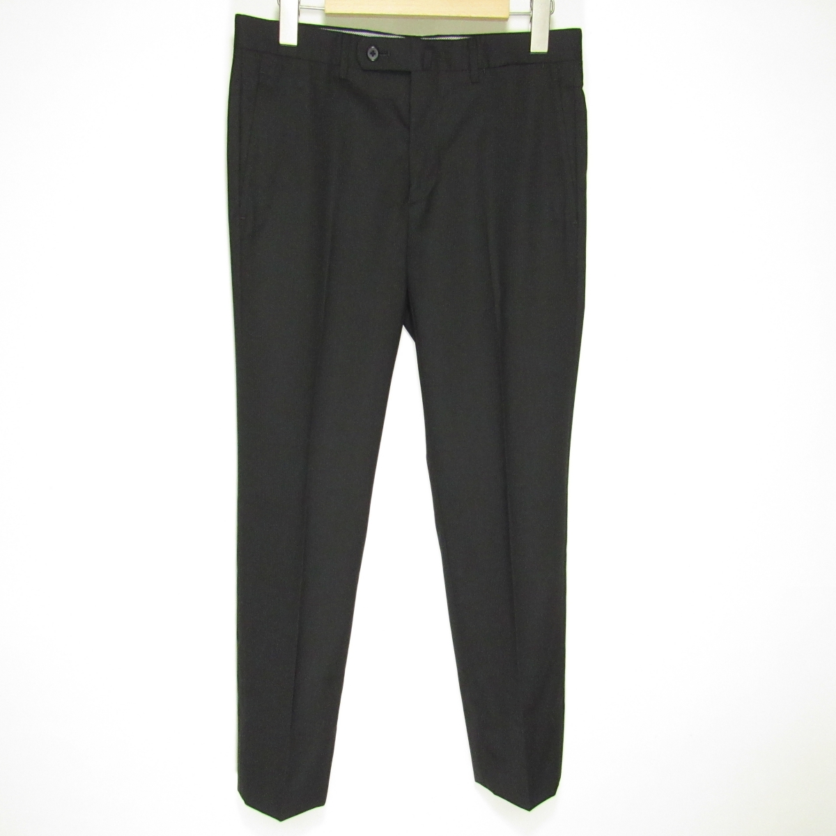 未使用品 スーツカンパニー THE SUIT COMPANY メンズ スーツ 160cm-8Drop YA3 スリーシーズン ブラック シャドーストライプ