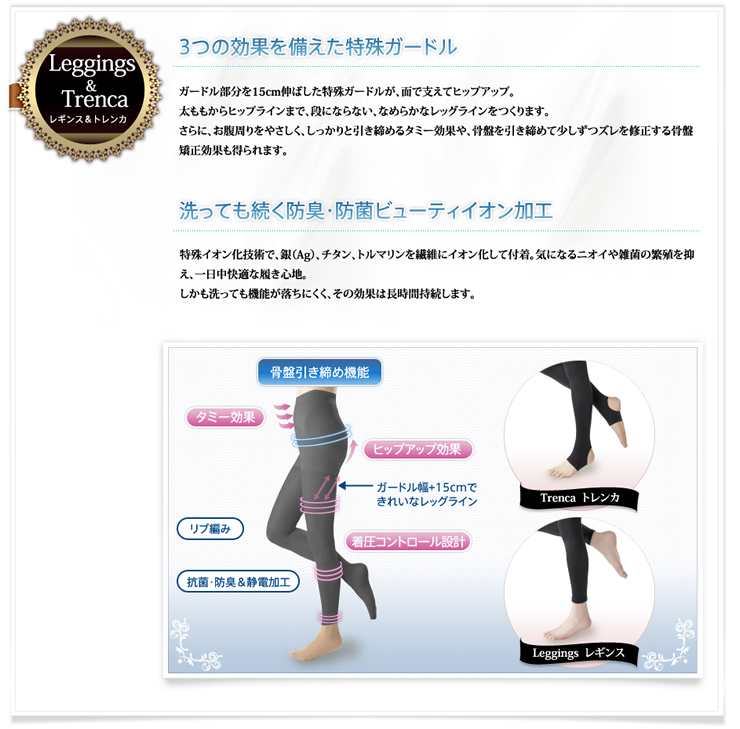 骨盤魅楽 パンティストッキング ティナプリ 美脚 スリム うるおい加工 着圧 ヒップアップ むくみ 引き締め メーカー公式｜hitte｜07