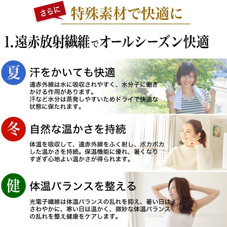 プレミアムリフトアップシリーズ 日本製 光電子繊維 国内生産