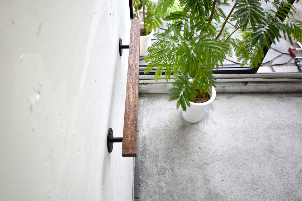 DIY 手摺りブラケットのみ 10個セット ブラック アイアン 階段 DIY 手摺りブラケットのみ 10個セット ブラック アイアン 階段