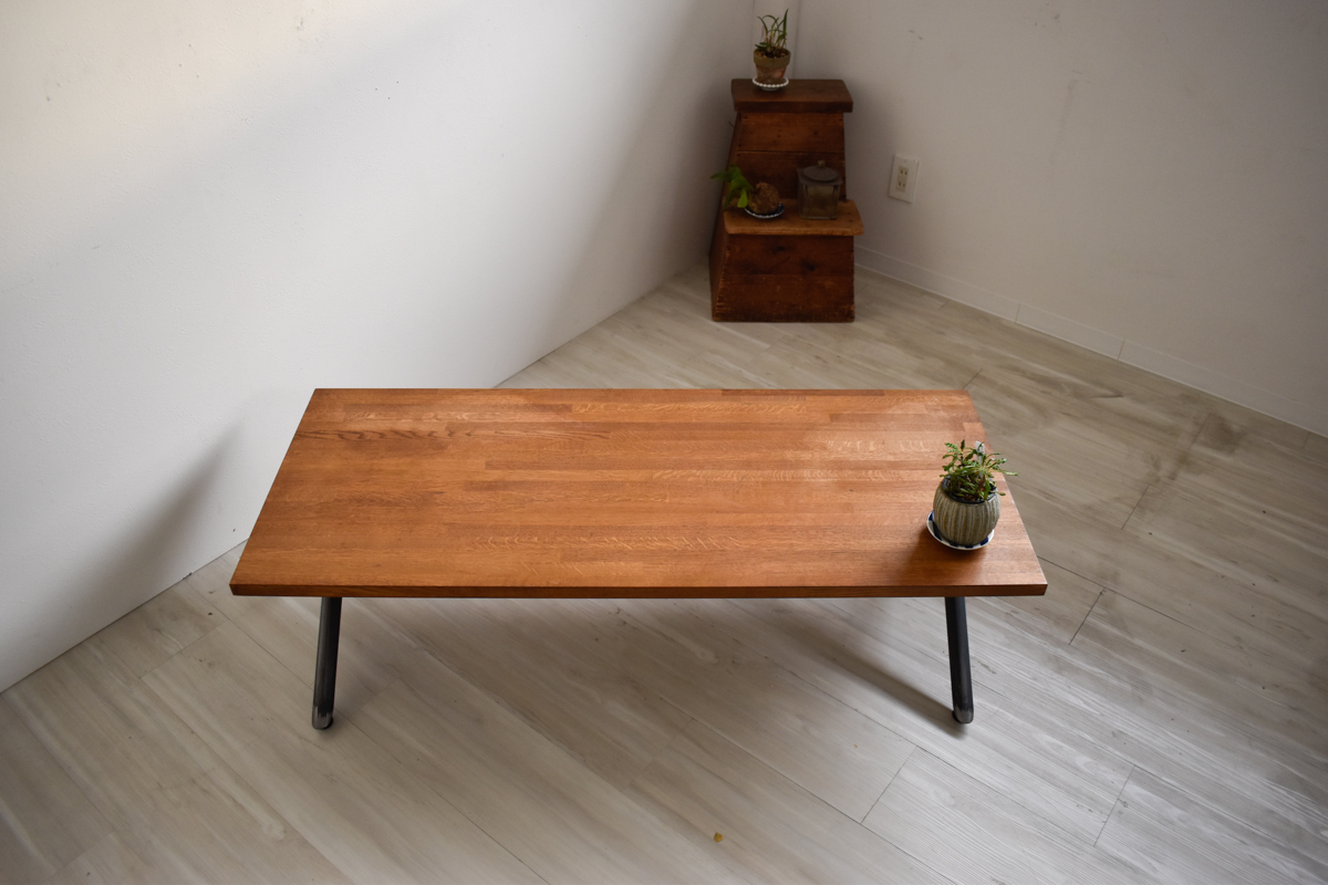 ナチュラル ウッド & アイアン レッグ ソファテーブル 高さ61cm 送料無料 ナチュラル ウッド & アイアン レッグ ソファテーブル 高さ61cm 送料