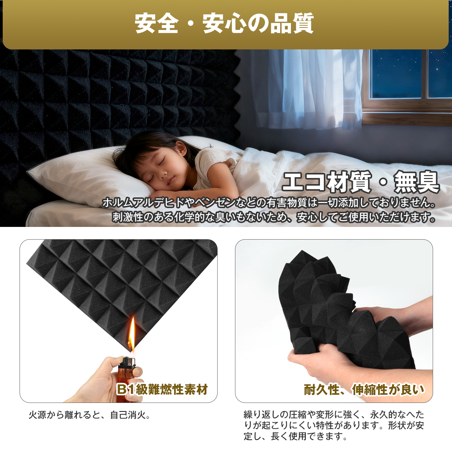 YOPIN 吸音材 粘着式 30*30*5cm 極厚 ウレタンフォーム 吸音対策 YOPIN 吸音材 粘着式 30*30*5cm 極厚 ウレタンフォーム 吸音対策