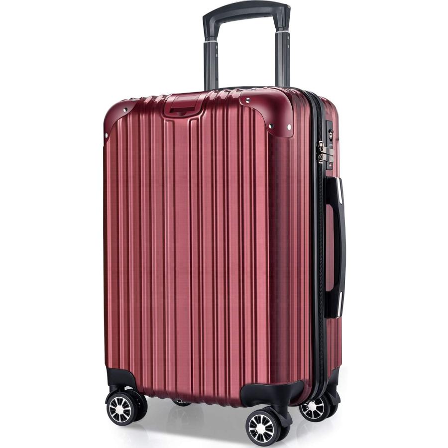 スーツケース キャリーバッグ キャリーケース VARNIC 静音 ダブルキャスター 360度回転 TSAローク搭載 ファスナー式 ビジネス 出張  永久保証 (M, 65L) :B6-M:日和 通販 