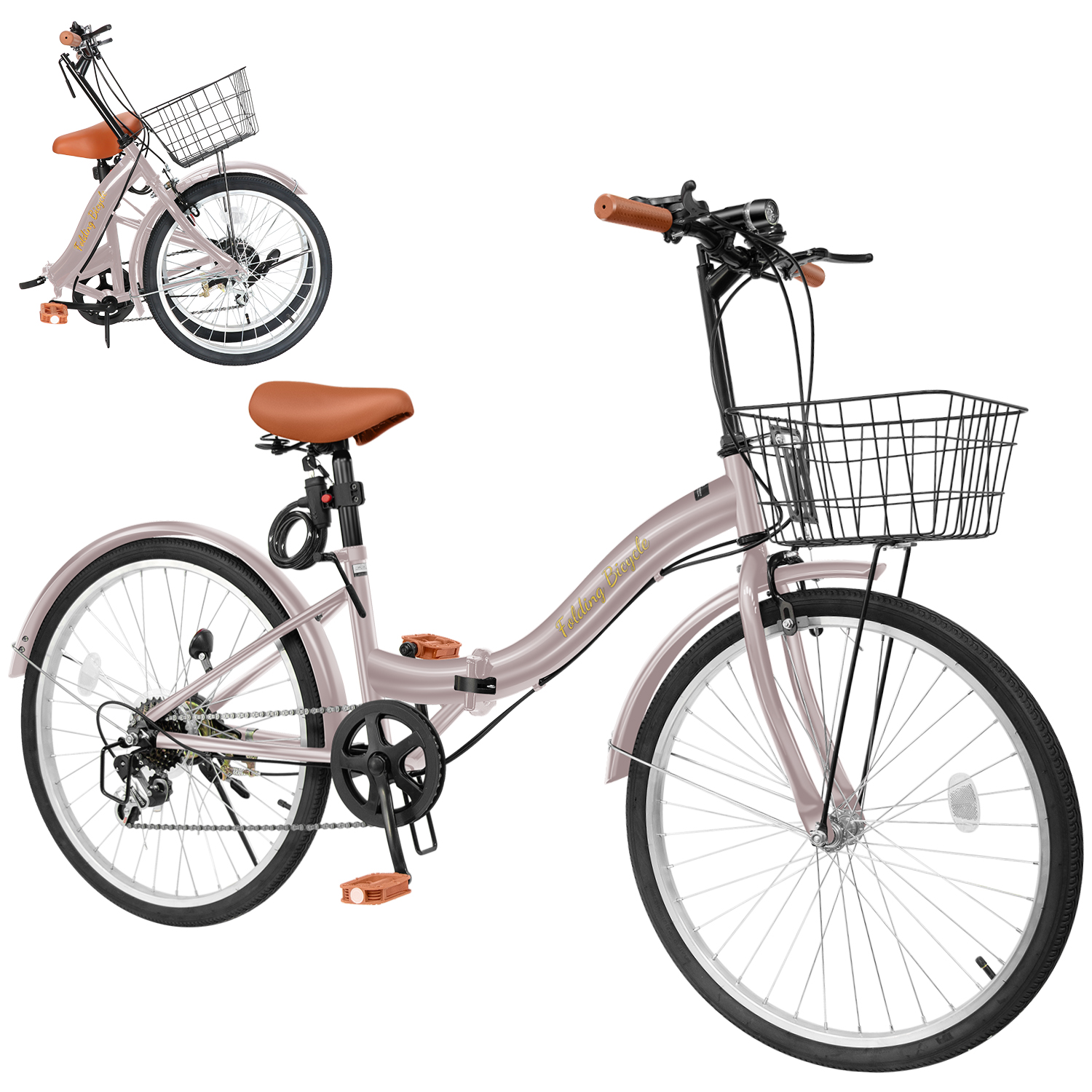 折りたたみ自転車 20インチ/24インチ シマノ 7段変速ギア 軽量