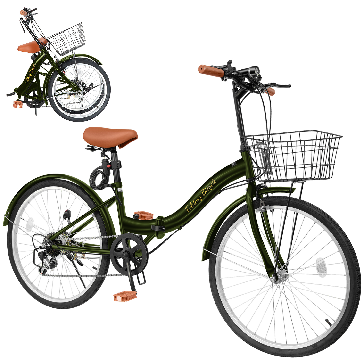 折りたたみ自転車 20インチ/24インチ シマノ 7段変速ギア 軽量