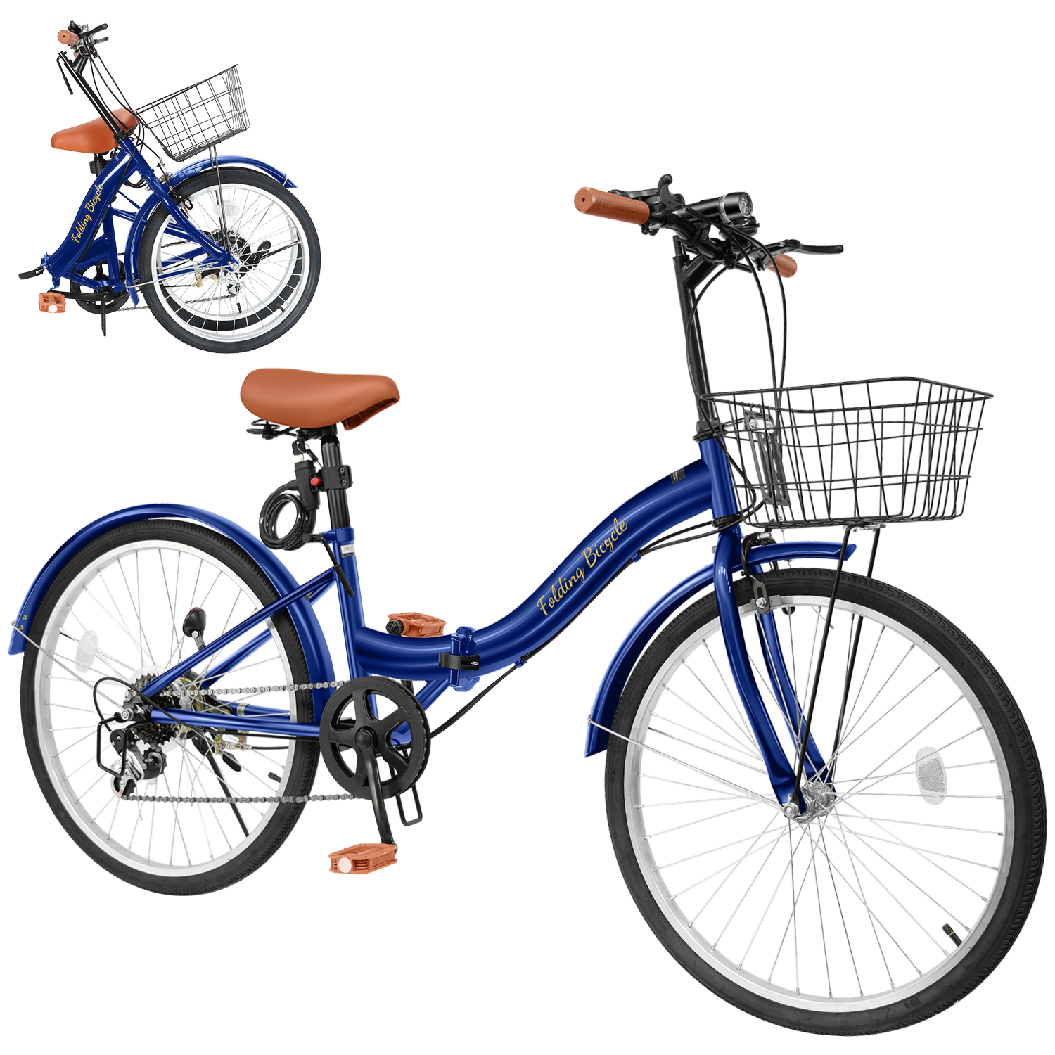【20インチ折りたたみ】変速なし　チェーン新品❗️シンプル自転車　若林自転車　唐崎店　SALE中❗️ 折りたたみ自転車 20インチ/24インチ シマノ 7段変速ギア 軽量
