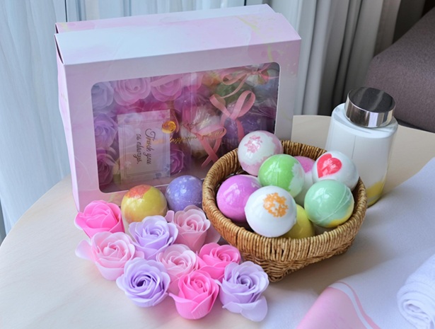 フラワーソープ  バスボム セット Relysia -レリシア- 入浴剤 ギフト 誕生日 フレグランスソープ 誕生日プレゼント 女性 プレゼント 卒業 ホワイトデー