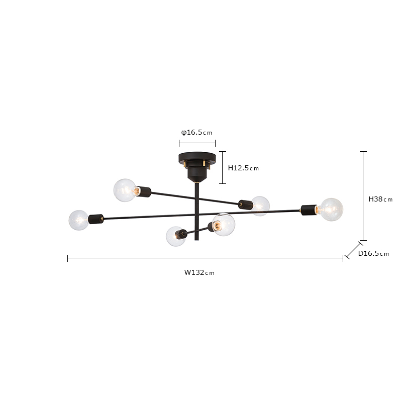 INTERFORM（インターフォルム） シーリングライト Astre アストル 真鍮