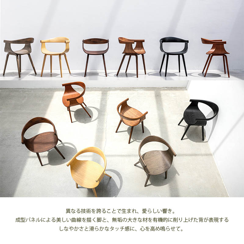 FUJI FURNITURE（冨士ファニチア） ダイニングチェア アームチェア