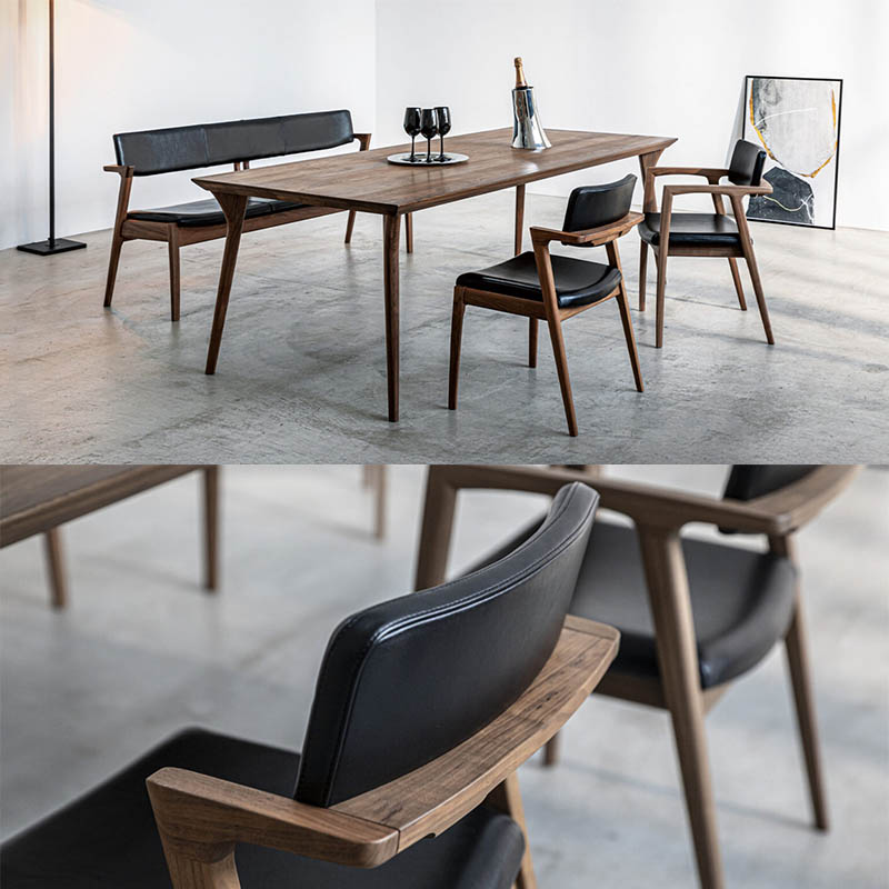 FUJI FURNITURE（冨士ファニチア） ダイニングチェア アームレスチェア