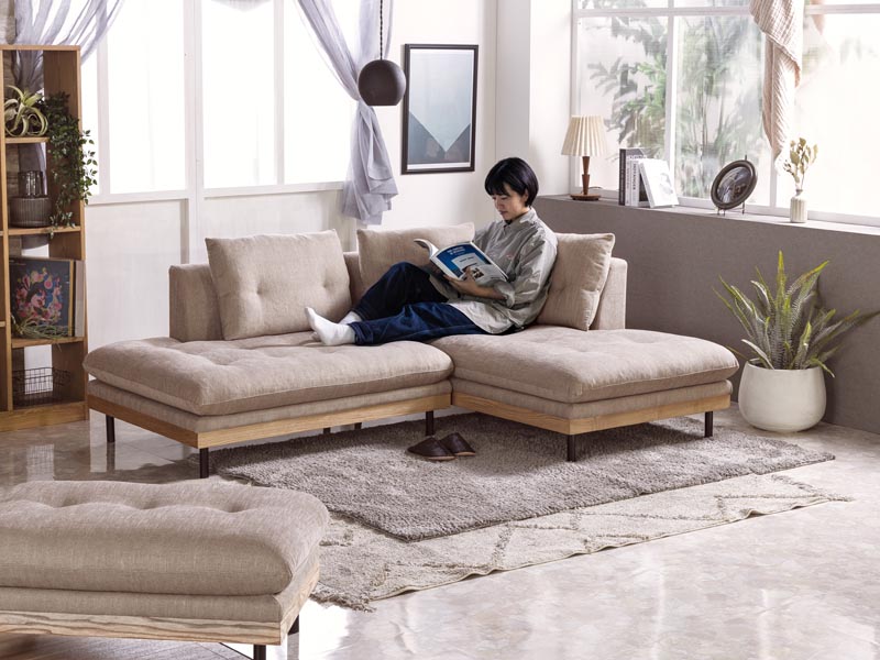 関家具 オットマン FUKKA フッカ ソファー ソファ 長方形 ファブリック