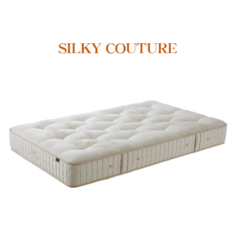 マットレス シルキークチュールマットレス Silky Couture Mattress セミダブル 幅120cm 通気性 放湿性 抗菌 防臭 シルク 国産 日本製 NIHON BED 日本ベッドの画像