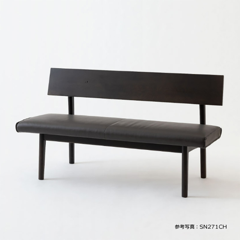 ベンチ カバーリング レギュラータイプ 幅120cm SH43cm 森のことば SN270CH 無垢材 ホワイトオーク 節入り 木製 国産 日本製 高級 ダイニング HIDA 飛騨産業_7